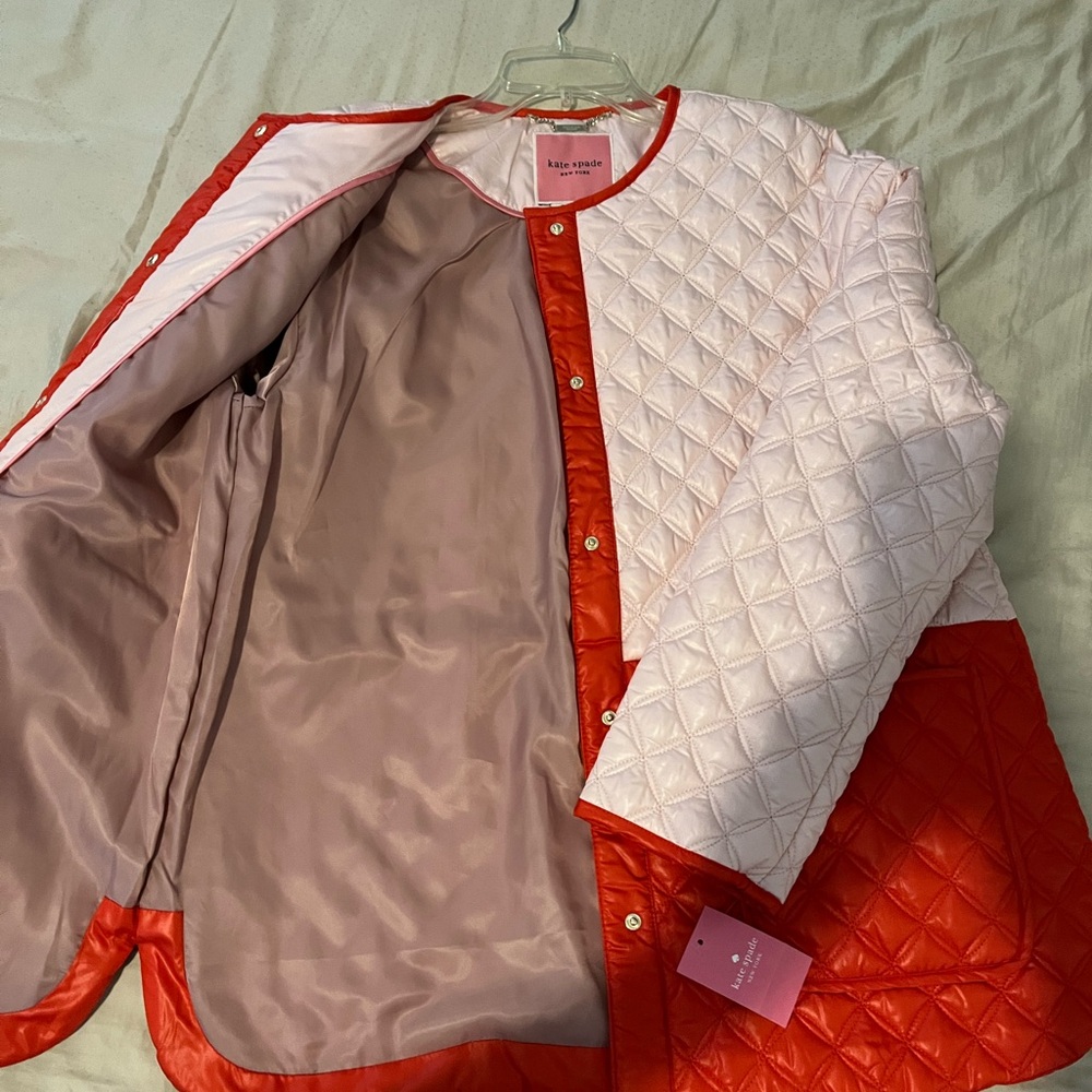 Kate Spade Color-Block Quilted Jacket - Picture 2 of 7